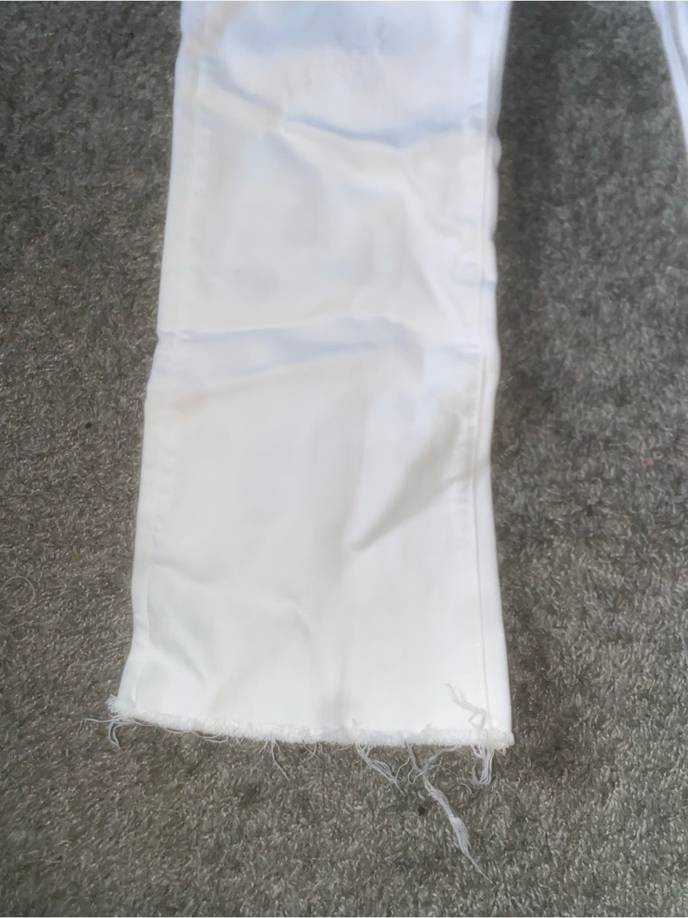 AG Adriano Goldschmied White Cropped Boot Cut Jeans - Picture 2 of 9